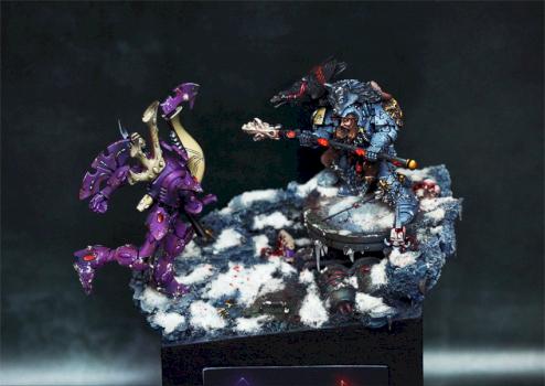 Eldar Wraithblade vs. Njal Stormcaller by dexterzg