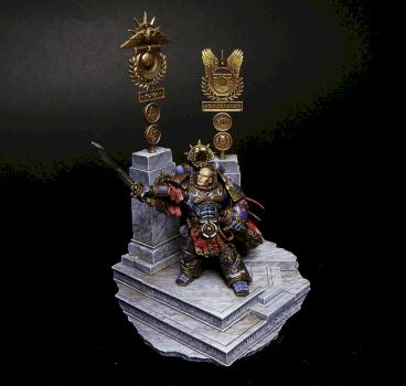 Roboute Guilliman, primarch of Ultramarines by karpunk