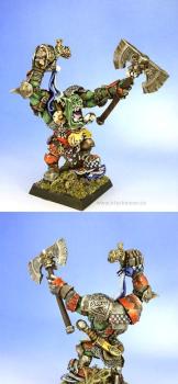 Grimgor Ironhide Black Orc Warlord by SaxonAngel