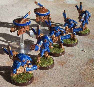 Tau XV15 Stealth Suit Squad by longbow