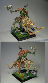 orque shaman animiste sur brontops by Lore Nicolas