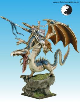 Prince Imrik riding dragon by Fenris Studio
