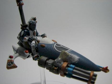 Tau riding stolen eldar jet bike by matplat