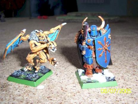 Warrior and Furie of Tzeentch by Quarion