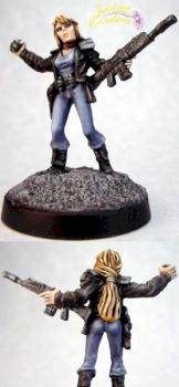 Shadowrun Female Mercenary w/ Assault Rifle by Jubilee