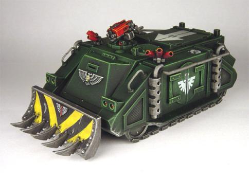 Dark Angel Space Marine Rhino MK1 by Spartanacus