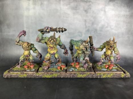 Trolls in a Poisonous Mushroom Forest by Mortighaar Minis