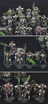 Necron Menotekh complete dynasty by Shi Vral