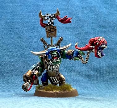 Orks Warboss with Attack Aquig by wargame