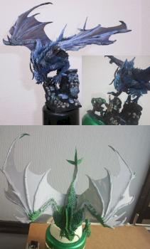 Demonic blue Dragon by tichiro