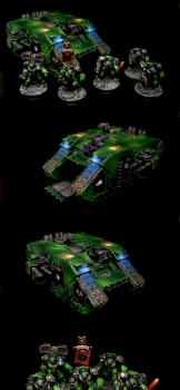 Salamanders Land Raider with Terminator Squad by goblet