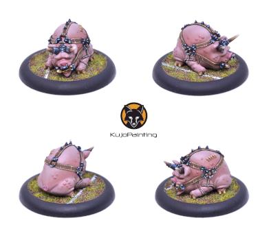 Truffles - Guildball Butcher's Mascot by KujoPainting