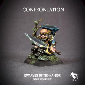 Dwarves of Tir-Na-Bor - Dwarf Armourer by dwarfthane
