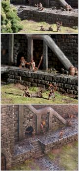 Workers in the Courtyard by mmoontoro
