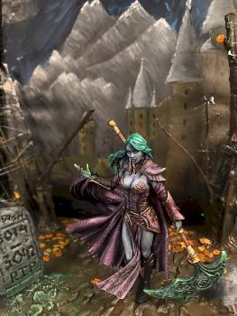Dark Elf Princess Elaine in the distant post-apocalyptic future. by IreMoon