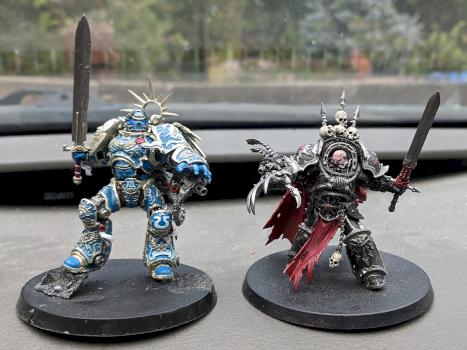 Roboute Guilliman Ultramarines vs Ezekyle Abaddon Sons of Horus by Jhaul21