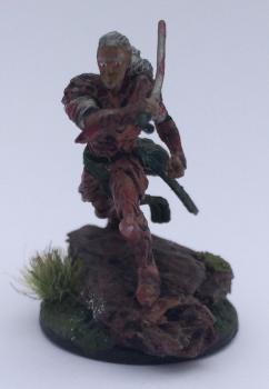elf fighter in forest by Isaiah