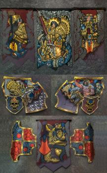warlord titan freehand about some flags and armour by breezezhu90
