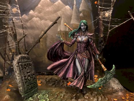 Dark Elf Princess Elaine in the distant post-apocalyptic future. by IreMoon