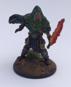 elf with fire sword by Isaiah