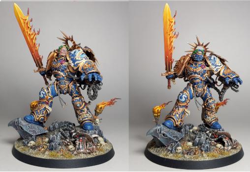 Roboute Guilliman with swappable heads by clep