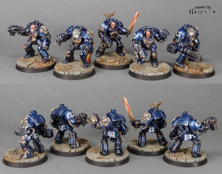 Ultramarines Terminator Squad by Grimvar