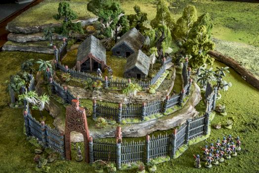 3D Printeed Maori Pa 29mm by Printable Scenery