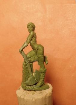 Female Barbarian (35mm Fimo and Greenstuff) by gael