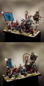 Kislev Kossar Archers with Ogre by Jon Kerr