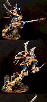 Eldar Wraithknight with Suncannon and Scattershield by allofher