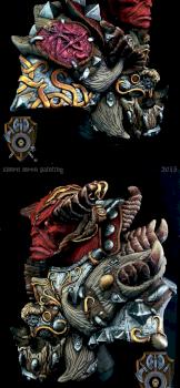 Daemon Warrior Bust (Shieldwolf Miniatures) by Simon Moon