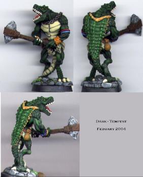 Reaper's Lizardman Tyrant Sergeant by DarkTempest