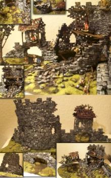 ruined tower and gatehouse by Pilger