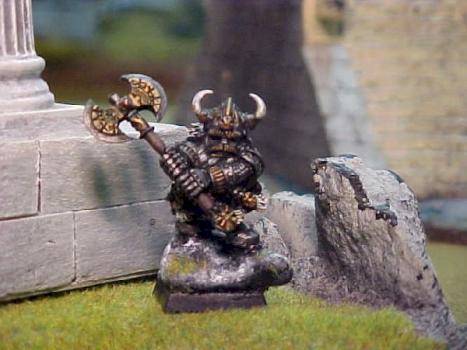 Dwarf Lord on Rock by Duckteasah