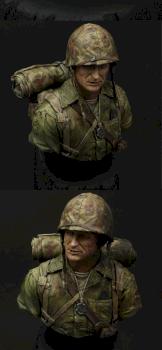 USMC Iwo Jima bust - view 1 by jarhead