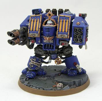 Space Marine Ultramarines Venerable Dreadnought by richardvan