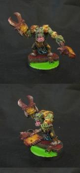 Bad Moond Warboss with Power Klaw by Jolly Roger Studio
