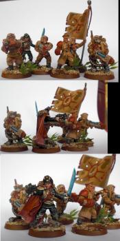 Imperial Guard Command Squad by NothingInCommon