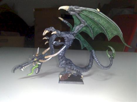 Dark Elf Dragon by Santafu