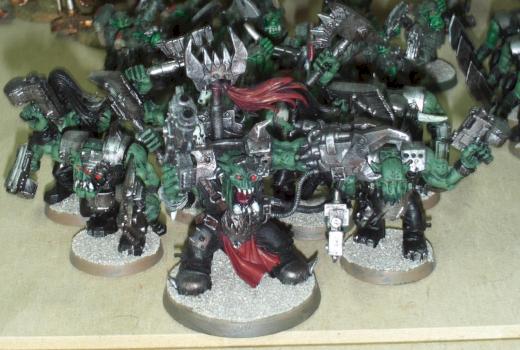 Black Reach Warboss and Nobz by CommissarHartman