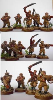 Imperial Guard Command Squad by NothingInCommon