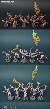 Chaos Deamons Pink Horrors by BloodyBeast.com