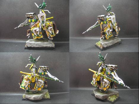 Warhammer Bretonnian Knight of King Cobra by tinman755