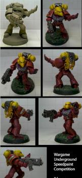3rd edition Space Marine (speedpaint) by CaelynTek