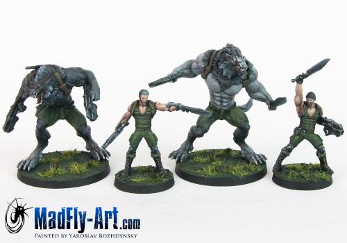 Dog-Warriors by MadFlyArtStudio