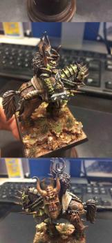 Chaos Lord on Daemonic Mount by jindongyu
