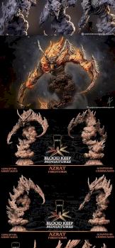 Azrat Firestorm Sculpt ( Fire Elemental ) by Blood-Keep-Miniatures