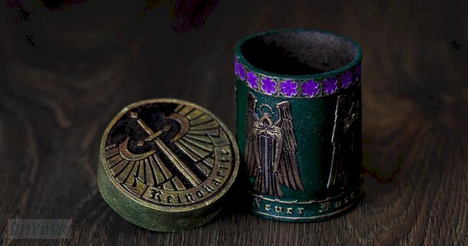 dark angels Dice cup by lut Forge