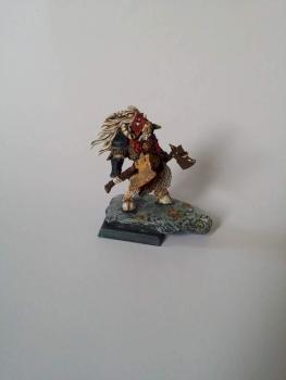 Albino Beastmen Lord by feekejames