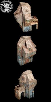 Warhammer FB/AoS medieval house by cologne painting studio